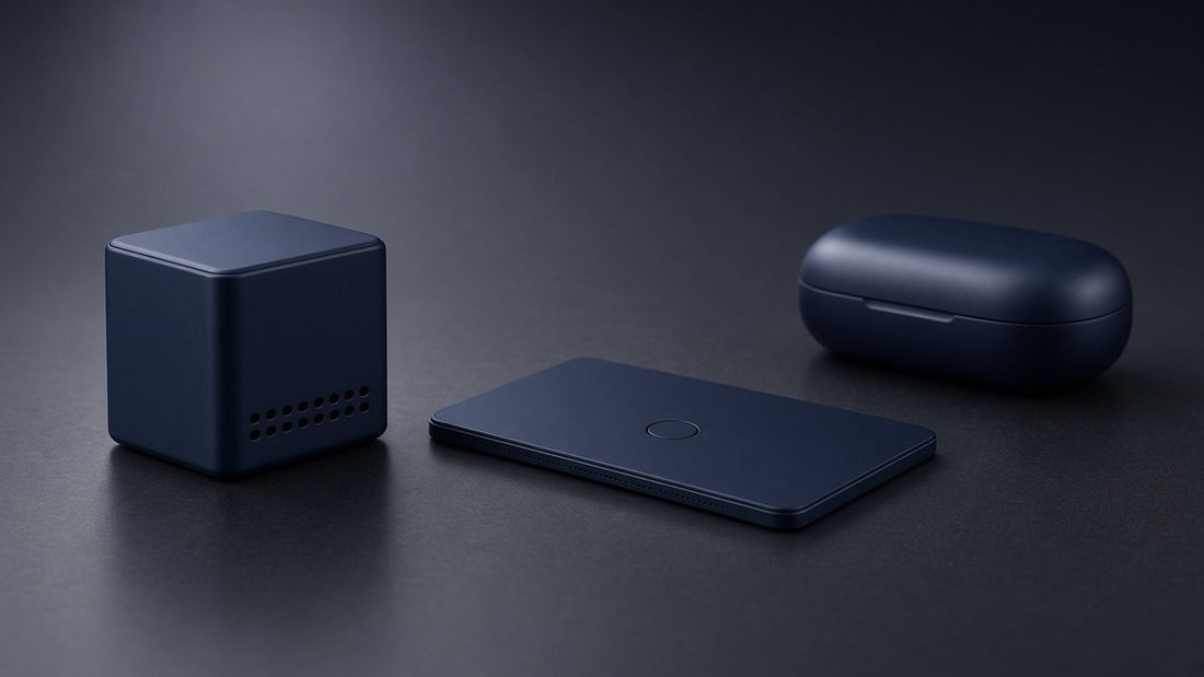 TicNote Lite and card-sized recorders under a soft under-$150 lineup cue — retail chooser hero, no fake prices.