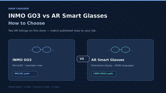 INMO GO3 vs AR Smart Glasses: How to Choose