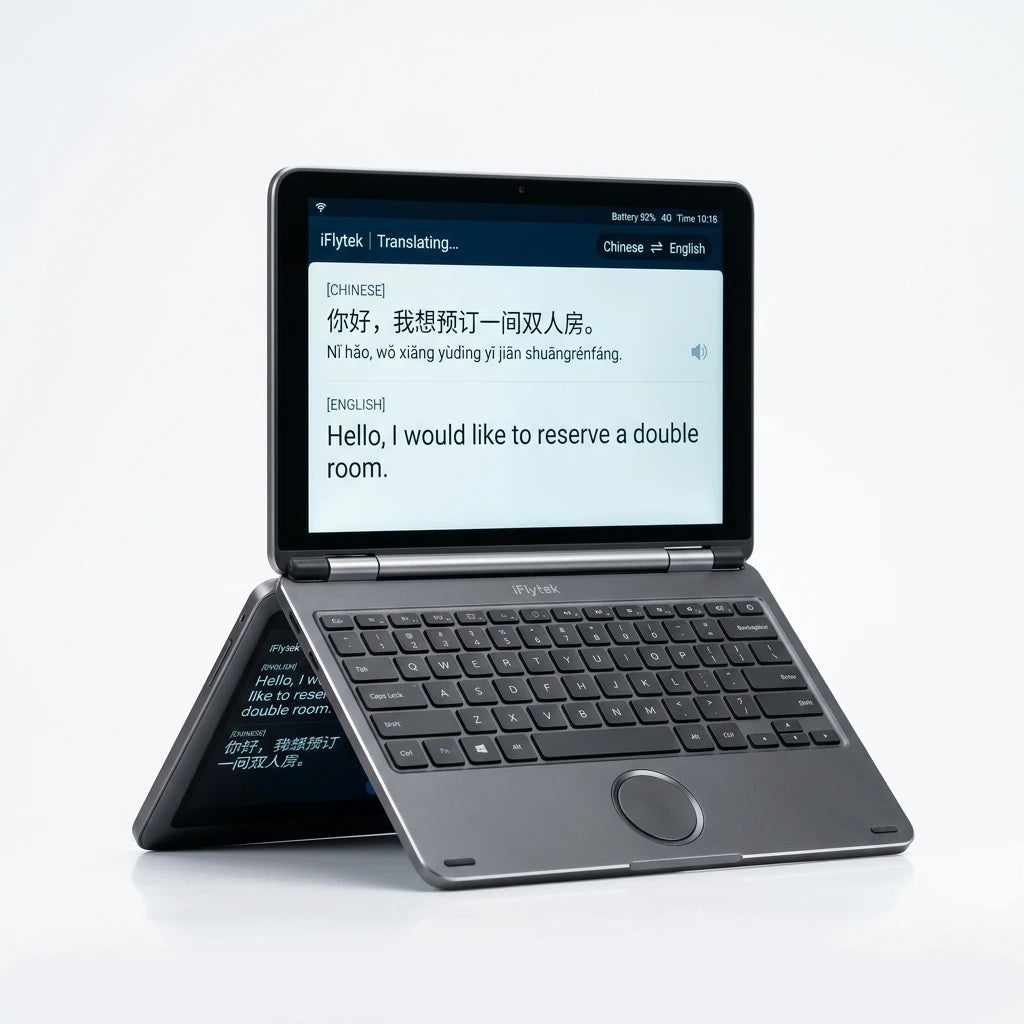 iFlytek Dual-Screen Translator 2.0 - face-to-face business translation device
