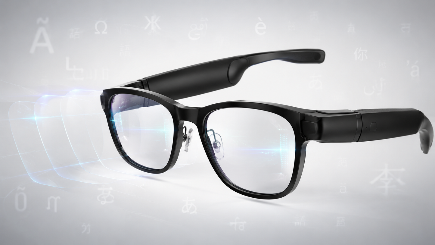 AR Smart Glasses — Lightweight Wearable Display with Directional Audio
