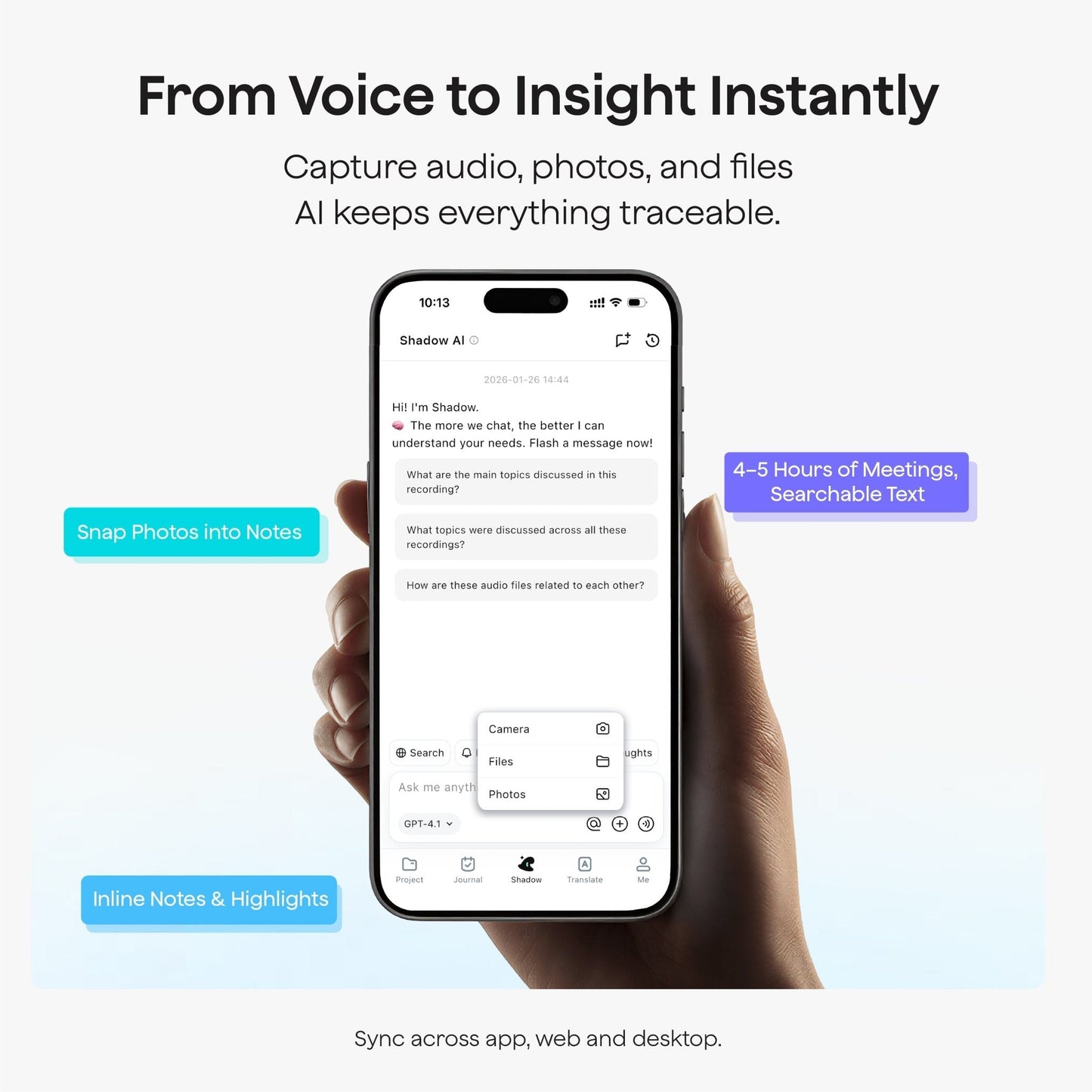 TicNote Lite AI Voice Recorder with 1-Year Pro Plan - Ticnote