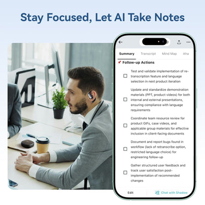 TicNote Pods AI Voice Recorder Earbuds Enterprise - Ticnote