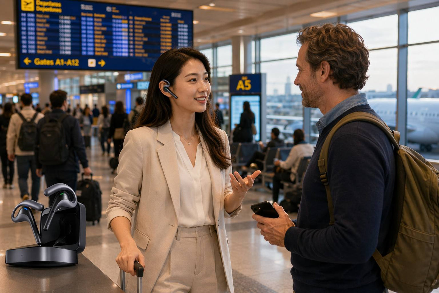 Timekettle W4 Pro | AI Simultaneous Interpreter Earbuds — 42 Languages, 95 Accents, Offline Translation